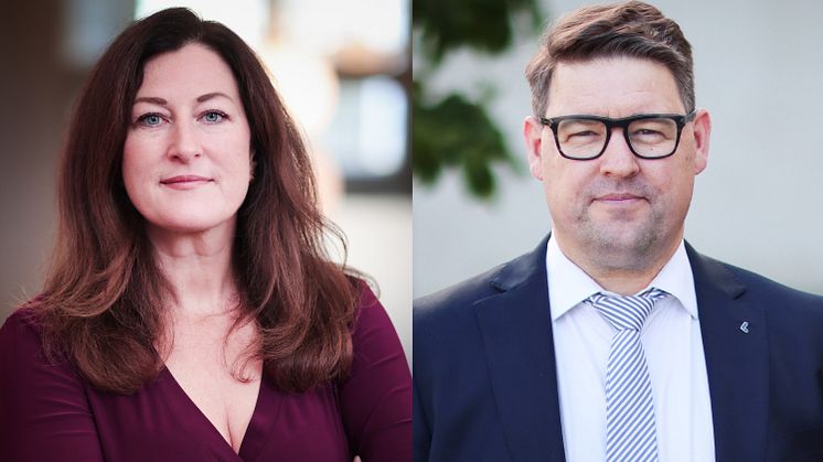Amelie Tarschys Ingre, gruppledare Liberalerna Region Stockholm och Mathias Lindow, vice gruppledare Region Stockholm