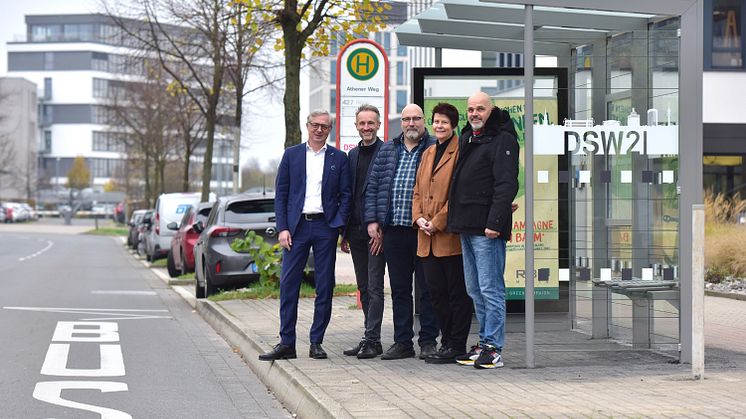 250. neuer Fahrgastunterstand an der Stadtkrone Ost aufgestellt
