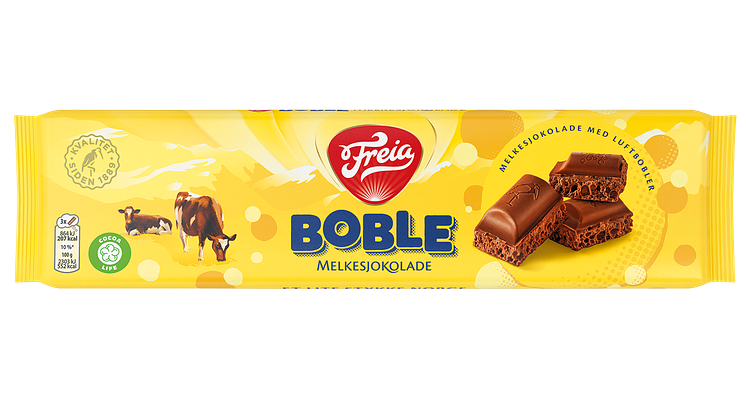 Freia Boble med nytt design