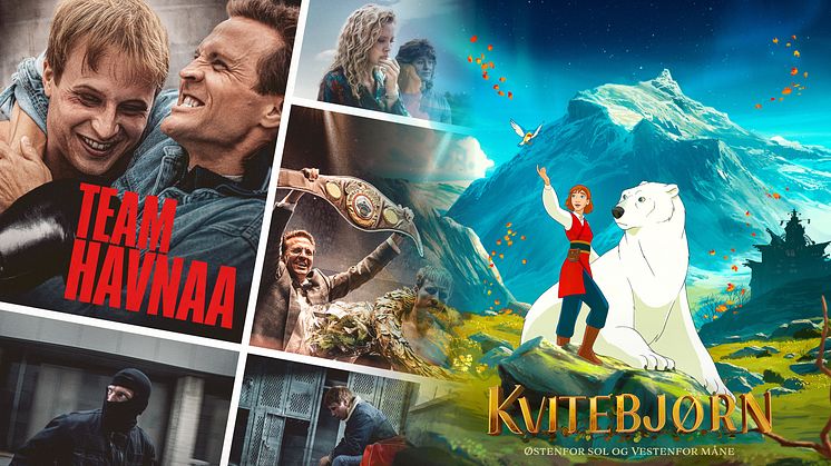 PREMIEREPROGRAM OG VISNINGER FOR ÅRETS ROMJULSFILMER:   «TEAM HAVNAA» & «KVITEBJØRN – ØSTENFOR SOL OG VESTENFOR MÅNE»
