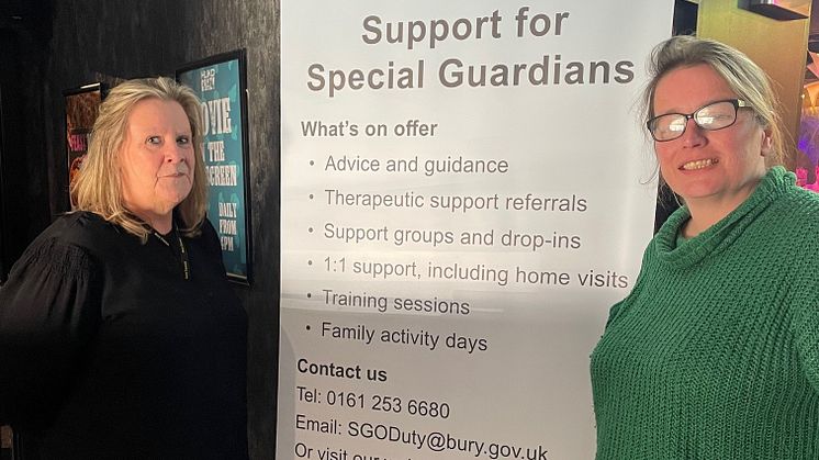 Linda Evans, Director of Social Care & Early Help (left) and Councillor Lucy Smith, Cabinet Member for Children and Young People thanked our families and highlighted the support available
