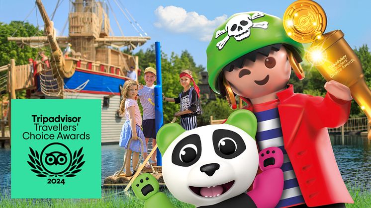 PLAYMOBIL-FunPark gewinnt Tripadvisor Travellers’ Choice Award 2024  - Community vergibt Bestnoten für einen Besuch in dem fränkischen Freizeitpark 