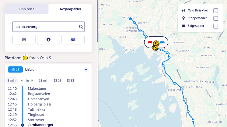 Ny reiseplanlegger på ruter.no