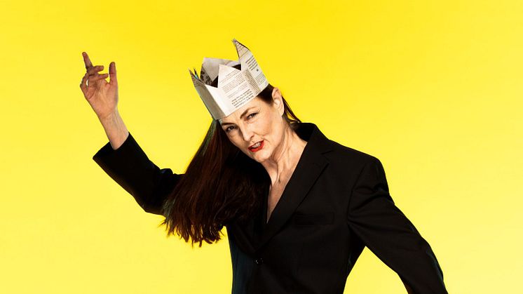 Charlotte Engelkes, performanceartist. Foto: Mats Bäcker 