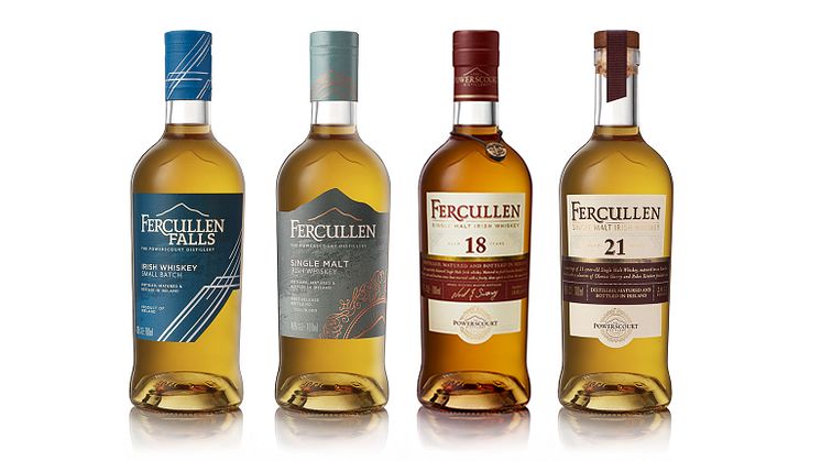 Fyrklöver från Irland! Låt oss presentera Fercullen Whiskey från Powerscourt Distillery.