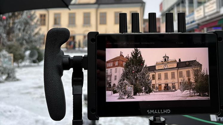 Rådhuset på Stora Torget var en av två inspelningsplatser för SvT i Västervik.
