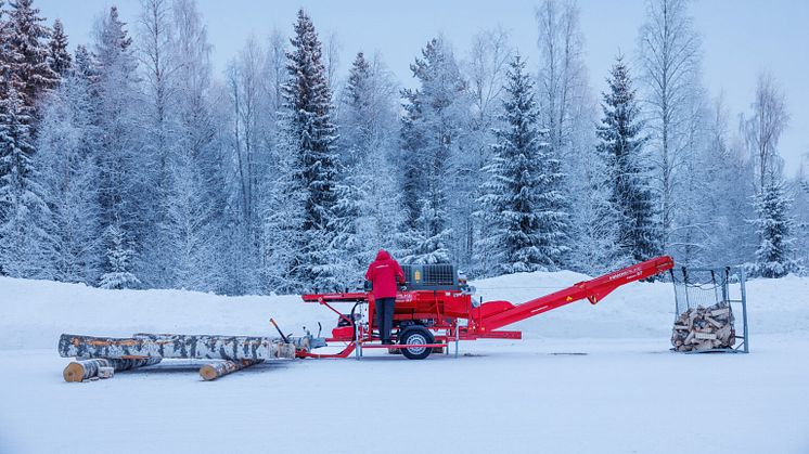 Mobil vedmaskin från Hakki Pilke