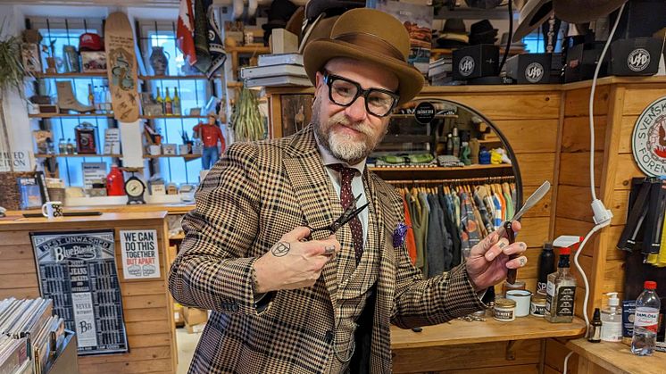 Barber at HepCat Store in Lund June 13-14th