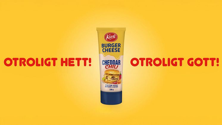 En het nyhet för alla ostälskare – Kavli lanserar Burger Cheese Cheddar Chili