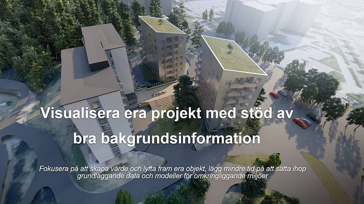 Metria Markmodell är produkten för dig som arbetar med visualisering och behöver kvalitativt underlag för att snabbt komma igång med dina projekt.