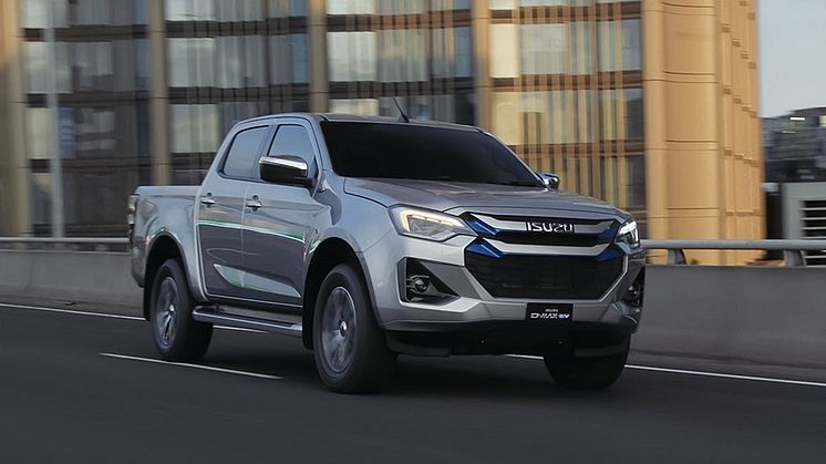 Nu är den här – Isuzus helt eldrivna pickup D-Max BEV