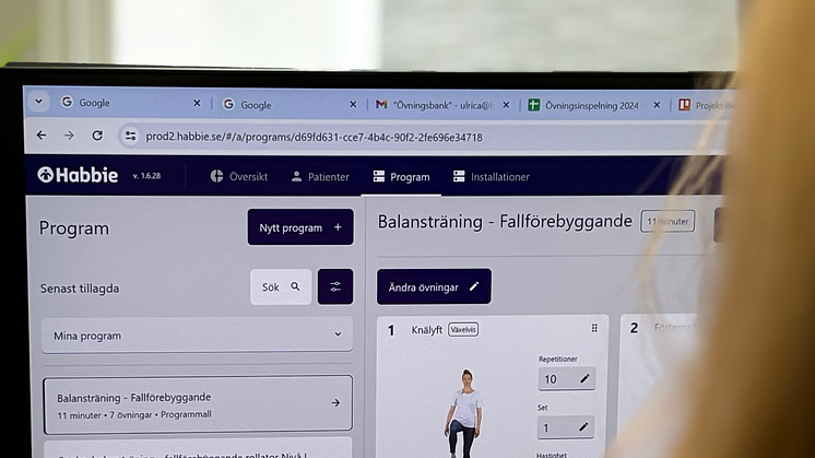 Färdiga träningsprogram för äldreboenden