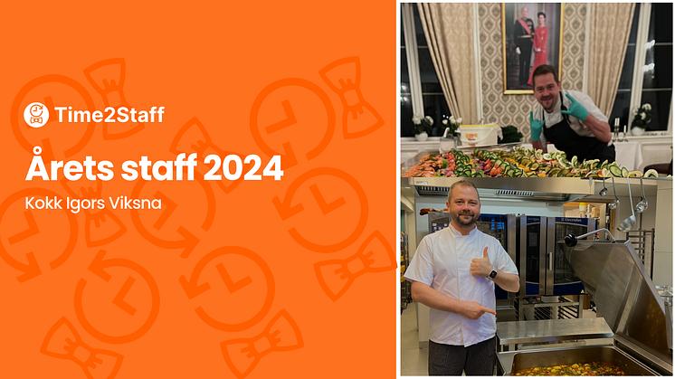 Igors Viksna kåret til Årets Staff 2024 på Time2Staff