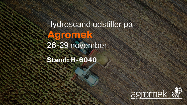 Mød Hydroscand på Agromek 2024