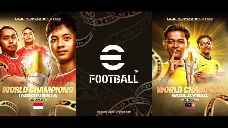 FIFAe World Cup 2024™ has concluded with the first-ever champions of eFootball™