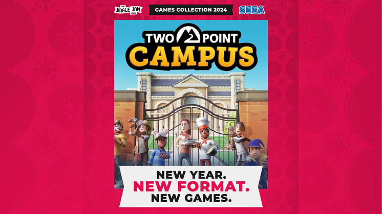 Jingle Jam reveals first details of redesigned 2024 Charity Games Collection - including SEGA’s Two Point Campus 