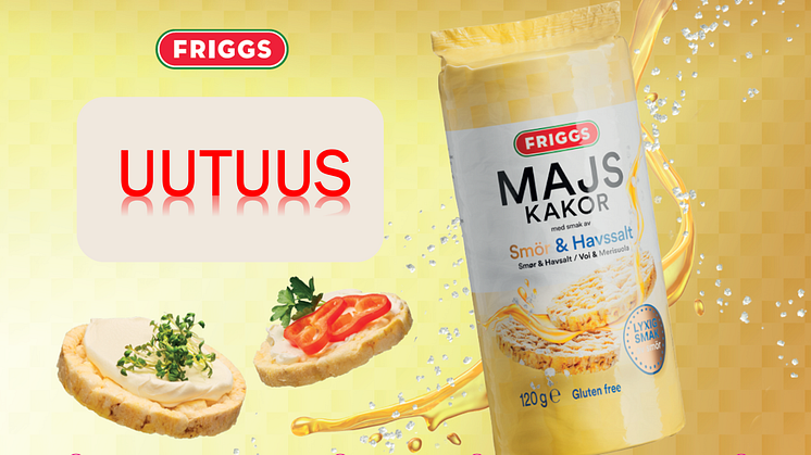 Uudet Friggs Voi & Merisuola maissikakut ovat syksyn herkullisin uutuus