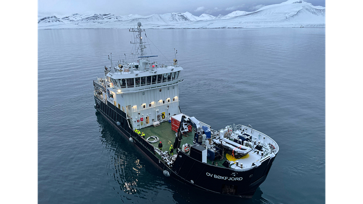 The Norwegian Coastal Administration's (NCA) hybrid vessel, OV Bøkfjord. 