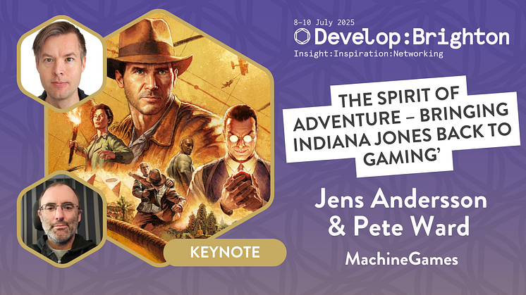 Indiana Jones and the Great Circle developer MachineGames to give keynote at Develop:Brighton 2025