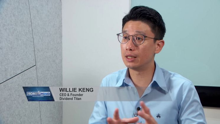 Willie Keng, CEO & Founder of Dividend Titan from Singapore speaking confidently and engaging the viewers