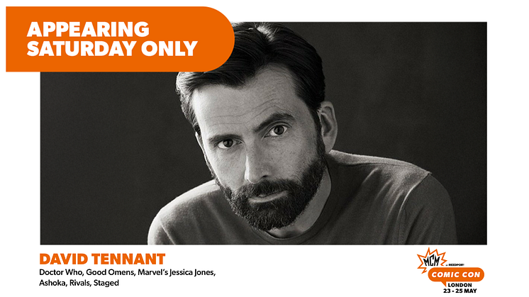 Doctor Who Icon David Tennant is coming to  MCM Comic Con London in May