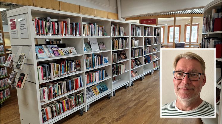 Foto: Piteå stadsbibliotek, Maria Ögren. Till höger: Johan Söderberg, bibliotekschef