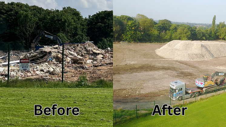 Derelict site cleared to make way for housing