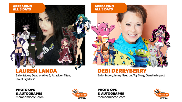 MCM Comic Con Announces Sailor Moon Stars Debi Derryberry and Lauren Landa to Attend in May