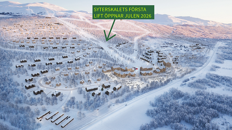 FÖRSTA LIFTEN I SYTERSKALET KLAR TILL JULEN 2026
