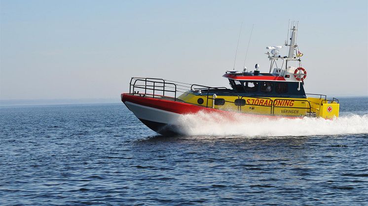 Räddningsbåt Rescue Väringen som deltog i räddningsinsatsen. 