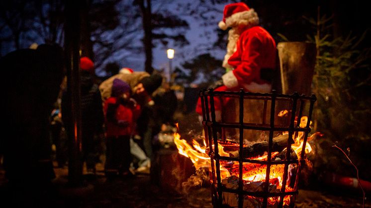 Tomten besöker Jul på Vallarna