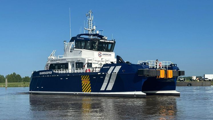 A-O-S expands fleet with delivery of 4th G-Class vessel: M/V Gamekeeper is ready for operations.