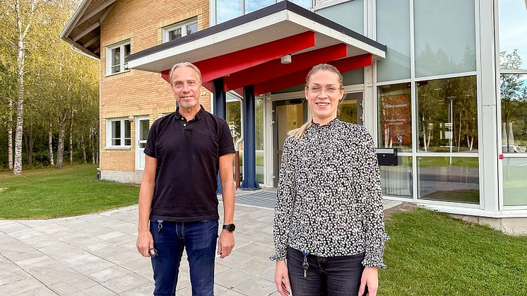 Jörgen Andersson-Strand VD och Maria Åhlund, Planeringschef Elnät.