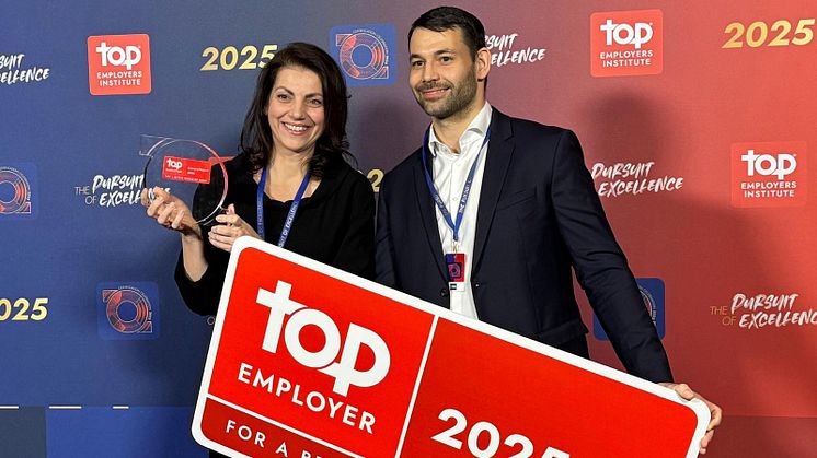 Veliko priznanje – JYSK Slovenija je tudi letos prejel priznanje Top employer 2025.