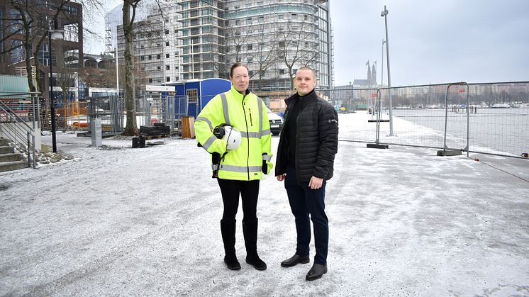 Sara Ström, HSE-specialist & Oscar Sernstad, chef för HSE-sektionen, Sigma Industry Smart