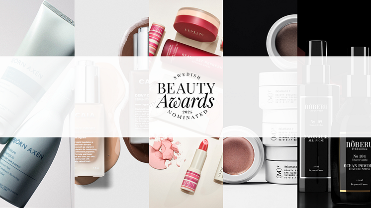 Svenska skönhetsframgångar hyllas – Årets Kosmetikexportör 2025 koras på Swedish Beauty Awards