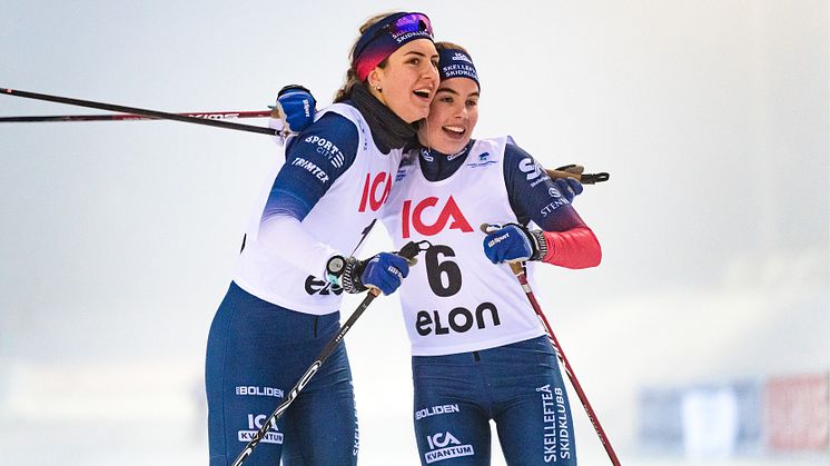 Skellefteåduon Elin Henriksson och Evelina Crüsell är två av de många talanger som väntas starta i Falun.