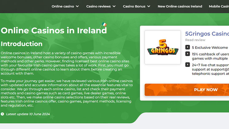 IrishDice: Revolutionizing Casino Comparisons in Ireland