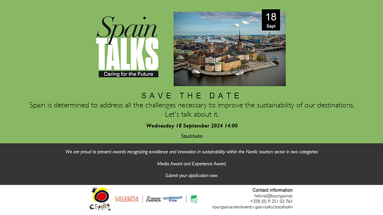 Spain Talks - Caring for the Future - SAVE THE DATE