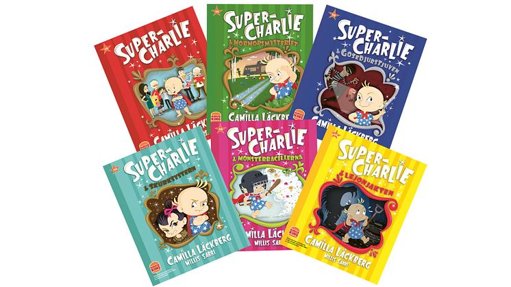 6 different story books with Super Charlie