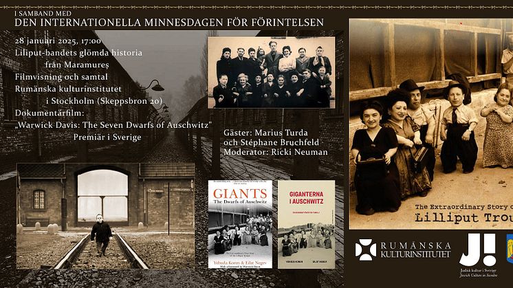 Liliput-teaterensemblen glömda historia från Maramureș, filmvisning och samtal på Rumänska kulturinstitutet, i samband med den internationella minnesdagen för Förintelsens offer
