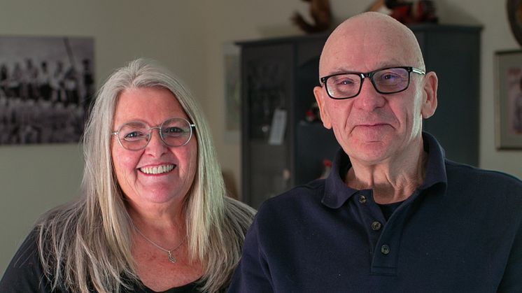 In tune: Paul and is partner Miriam sang to each other to help his recovery 