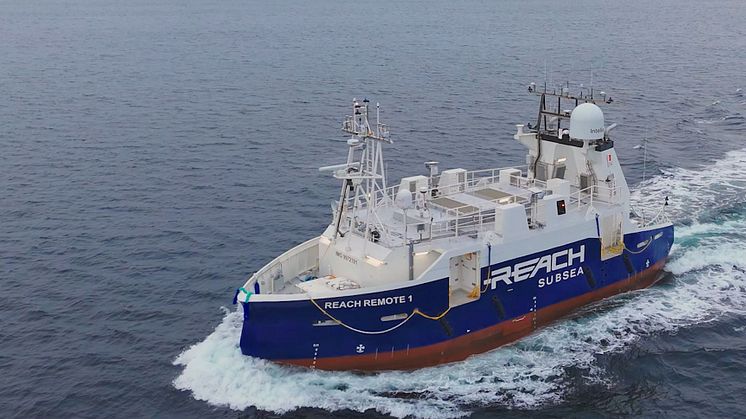 The first REACH REMOTE unmanned surface vessel to be delivered