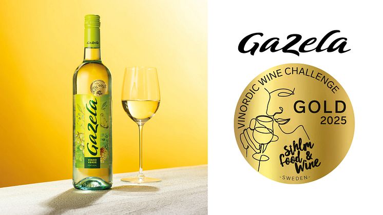 Guldmedalj till Gazela Vinho Verde när Sveriges mest prisvärda viner korades! Vinordic Wine Challenge 2025!
