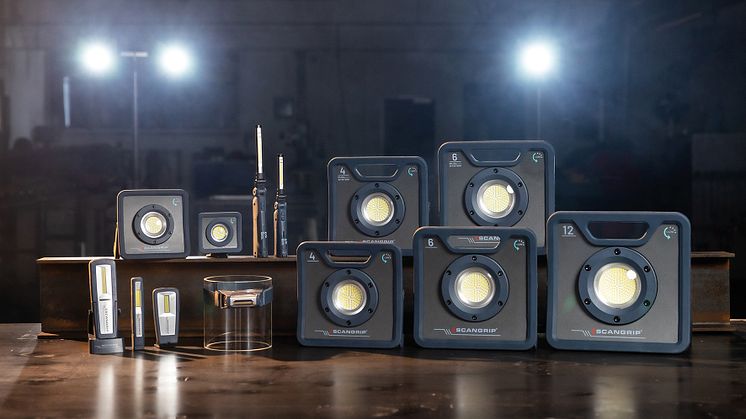 Nye arbeidslamper med banebrytende LED-lysteknologi