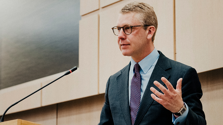 Kristoffer Tamsons (M), oppositionsregionråd i Region Stockholm
