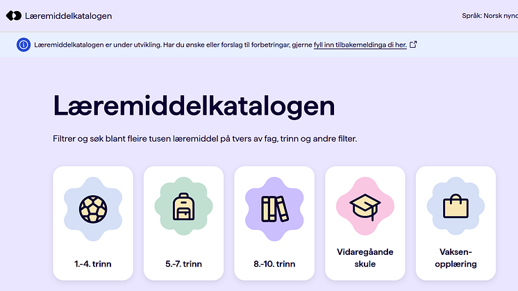 Læremiddelkatalogen ble lansert 22. mai på NKUL-konferansen i Trondheim