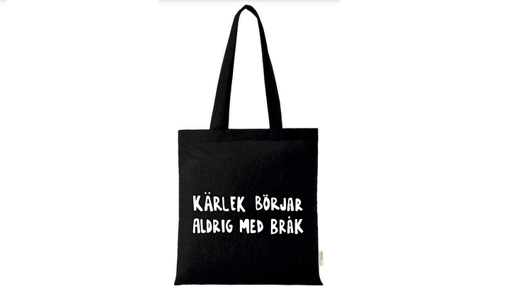 En vecka fri från våld - Tygpåsar till högstadieelever för att belysa frågan
