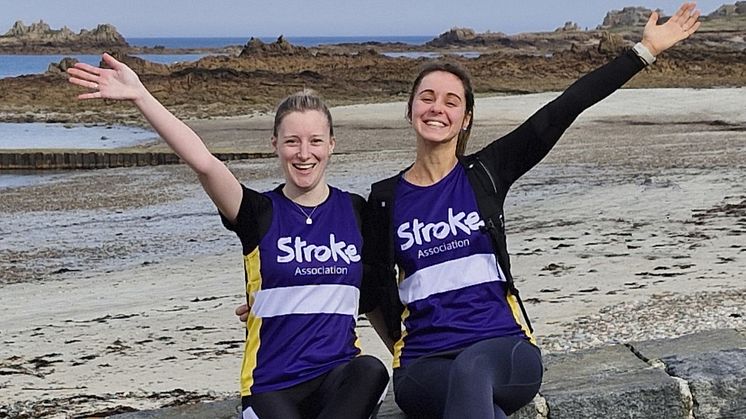 Up for a challenge: Vicki Hewlett (right) and Sarah Buddery who are running to raise funds for the Stroke Association 