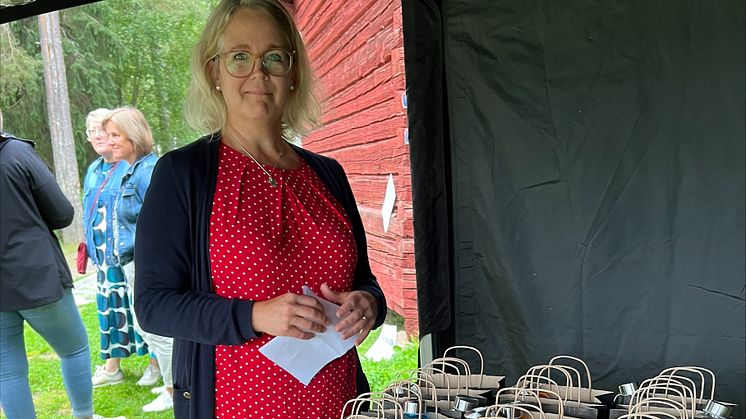 Sara Hedkvist, enhetschef Hälso- och sjukvård, sitter med i socialtjänstens kompetensförsörjningsgrupp och var en av arrangörerna. Foto: Helene Markström